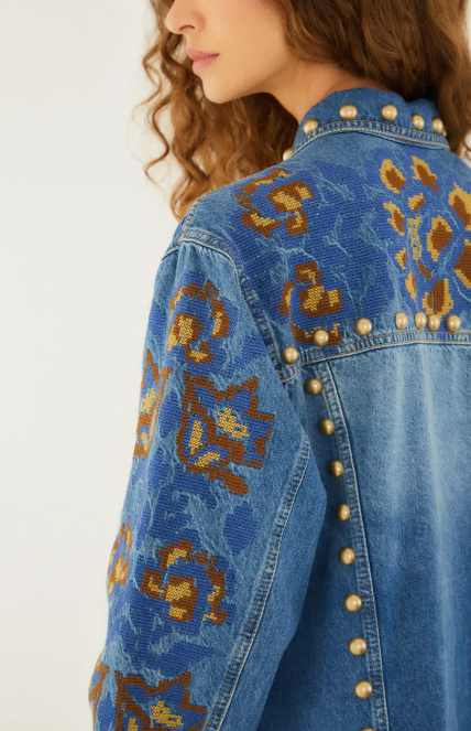 DETAILS STUDS METAL DENIM JACKET