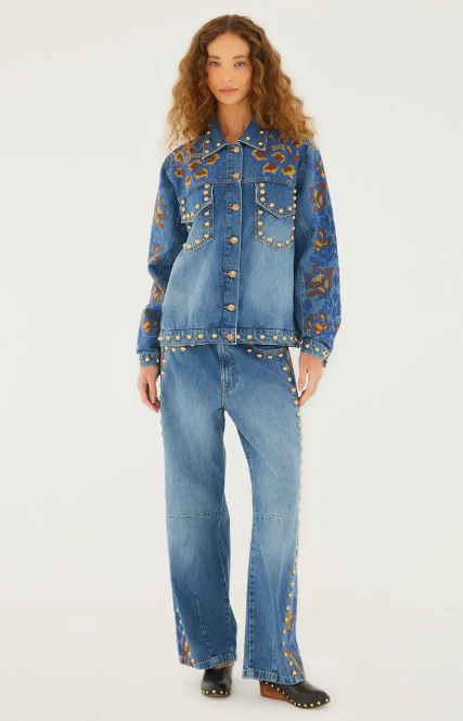 DETAILS STUDS METAL DENIM JACKET