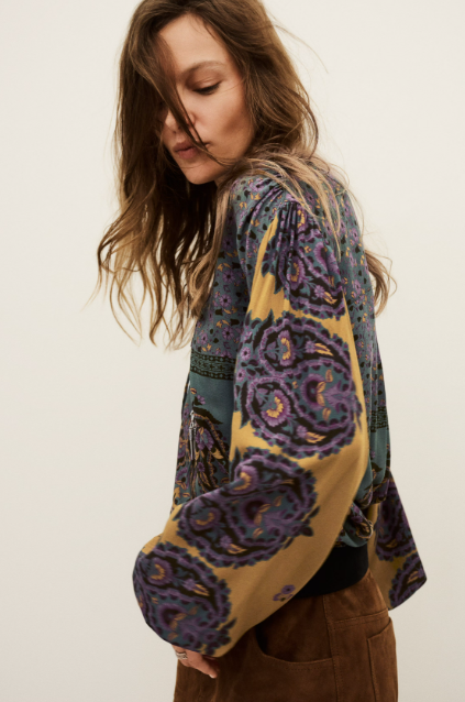 TOP BAKER - CHOCOLATE - LONG SLEEVES HENLEY COLLAR