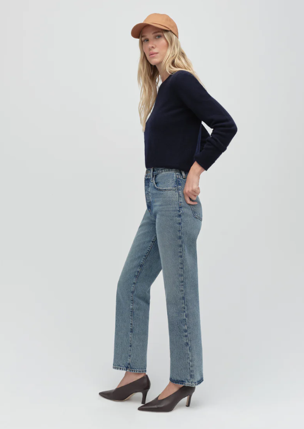 THE FAVORITE CASHMERE CREW - NAVY
