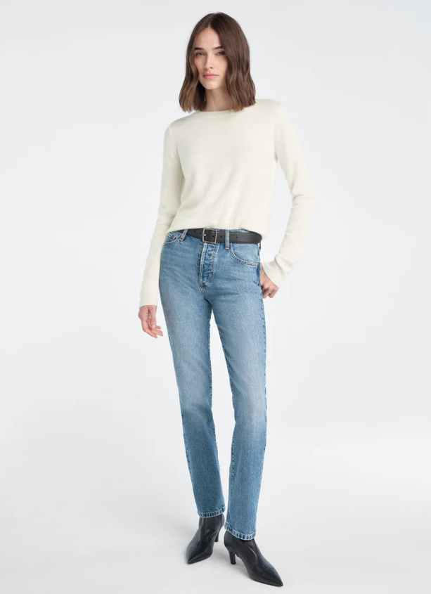 THE JEN MID RISE SLIM STRAIGHT - HAINES WASH