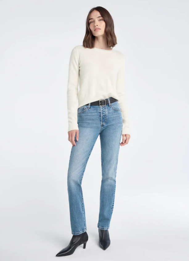 THE JEN MID RISE SLIM STRAIGHT - HAINES WASH