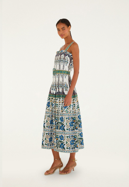 OFF-WHITE MANOELA BELTED LENZING ECOVERO EUROFLAX MAXI DRESS