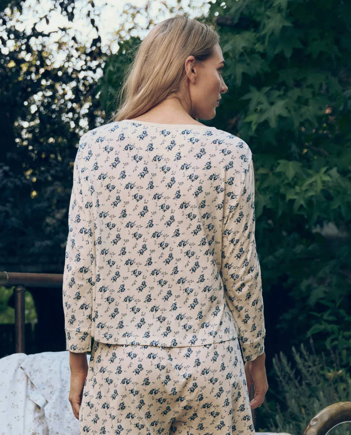 THE CROP SLEEP HENLEY - INDIGO ROSE