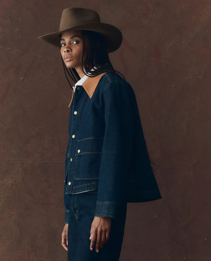 THE DENIM SWINGY JACKET - MIDNIGHT RINSE