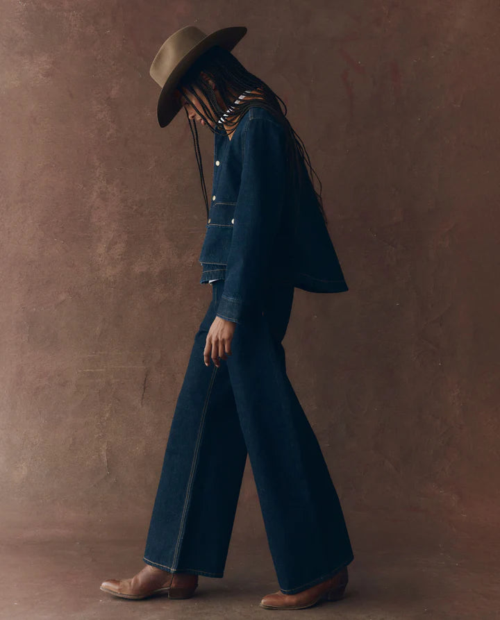 THE DENIM SWINGY JACKET - MIDNIGHT RINSE