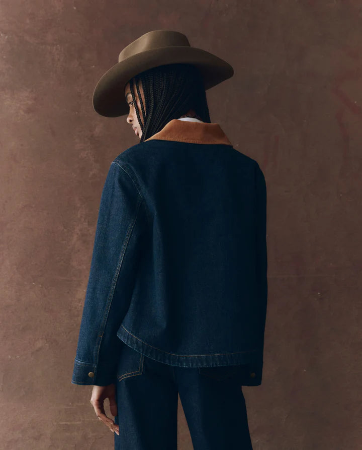 THE DENIM SWINGY JACKET - MIDNIGHT RINSE
