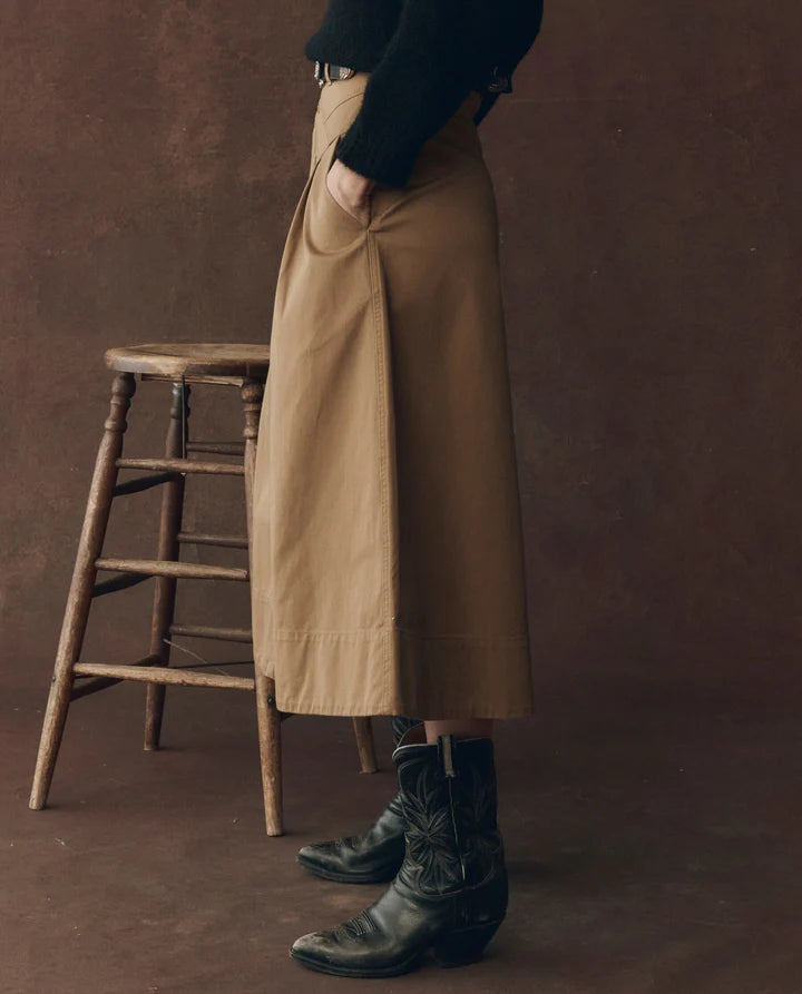 THE FIELD SKIRT - TOBACCO
