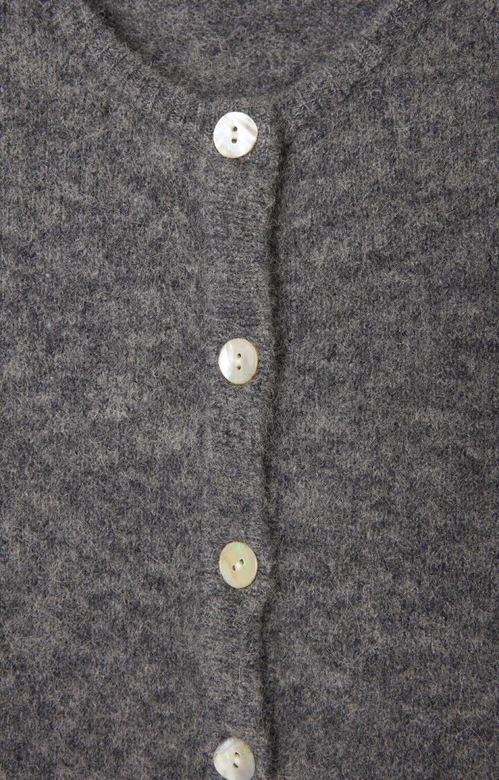 VITOW CARDIGAN - MELANGE STEEL