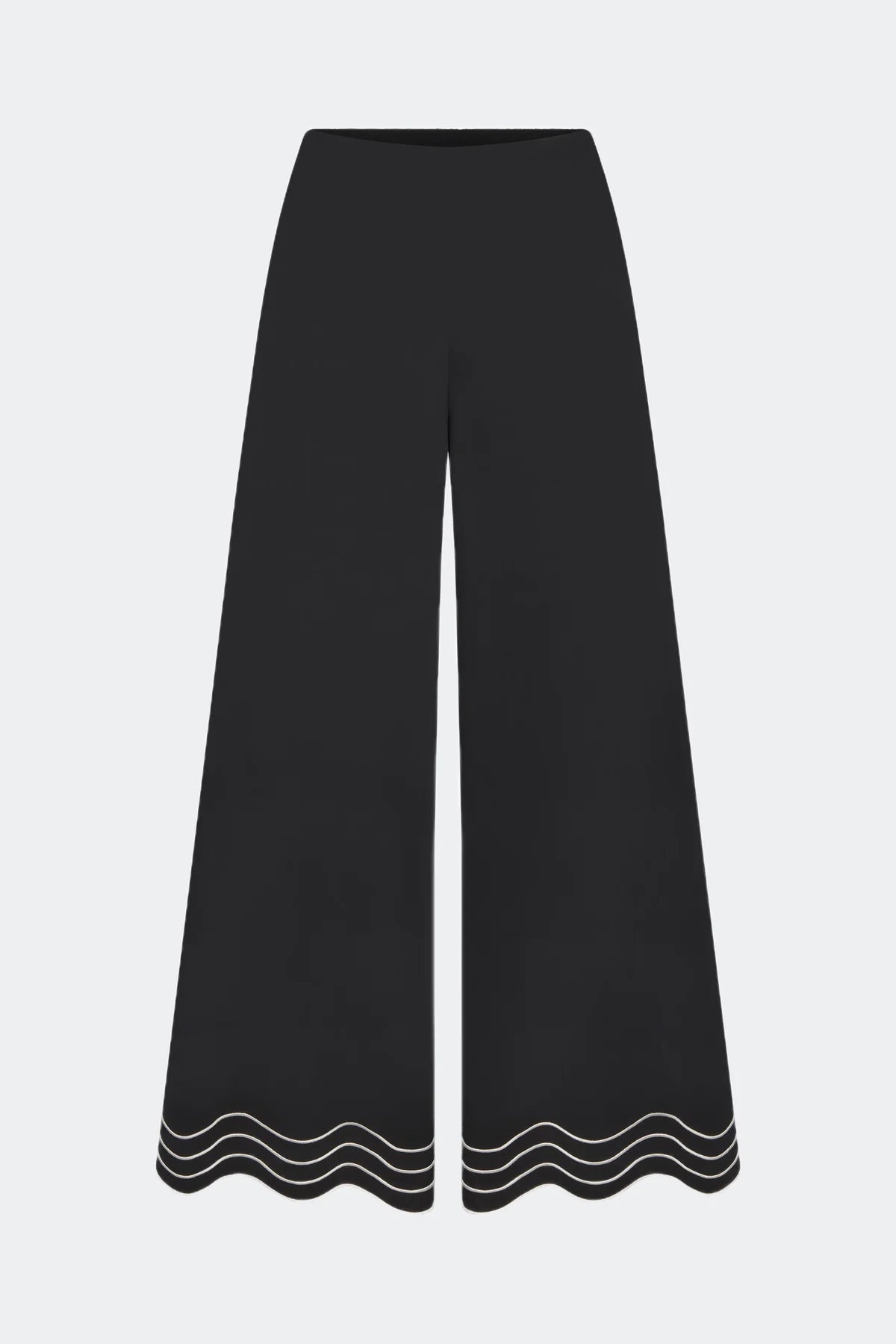 WAVY CROPPED POPLIN PANT