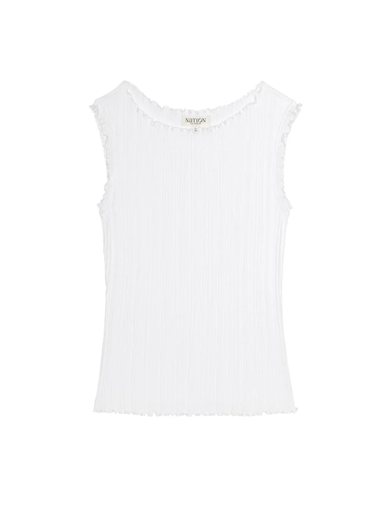 ZELLA TANK - WHITE