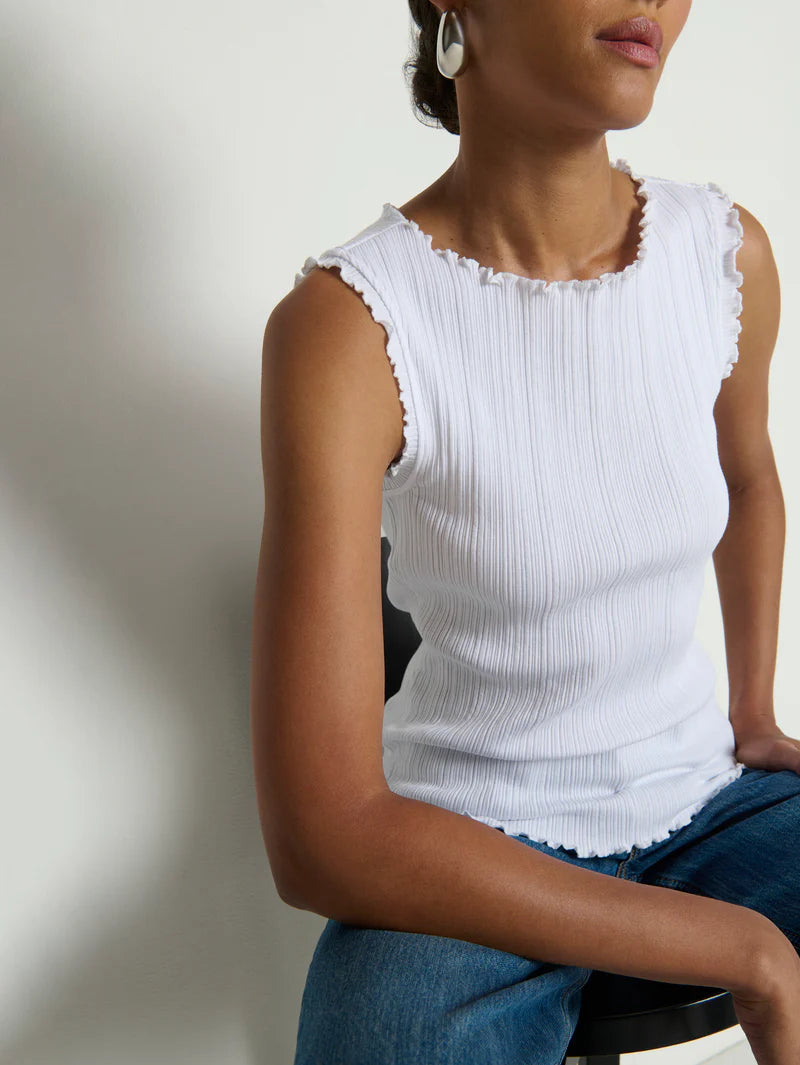 ZELLA TANK - WHITE