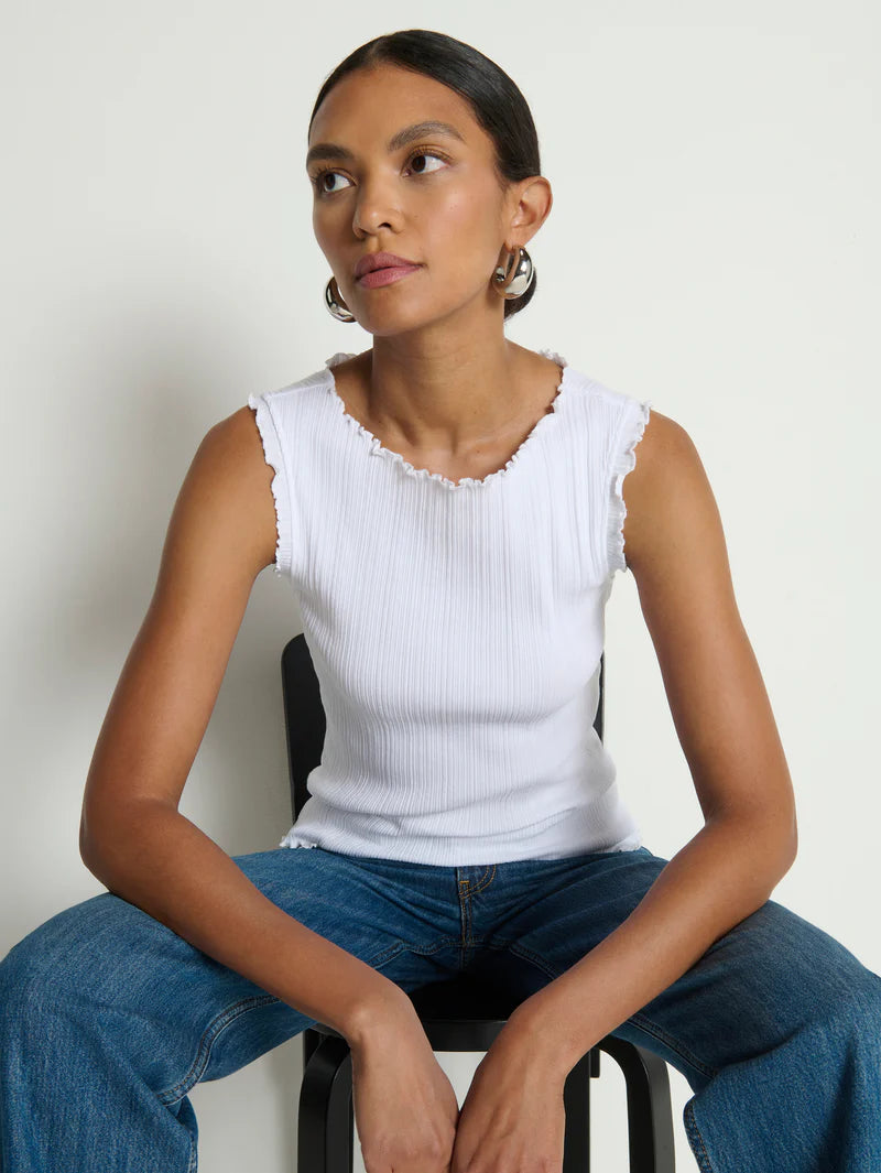 ZELLA TANK - WHITE