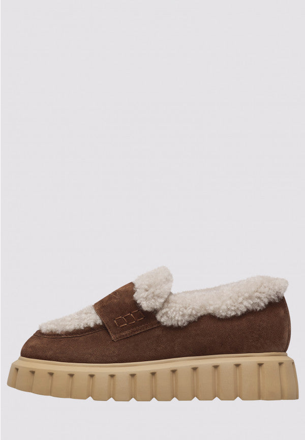 GRENELLE MOK 2 - FUR/SUEDE - COCOA