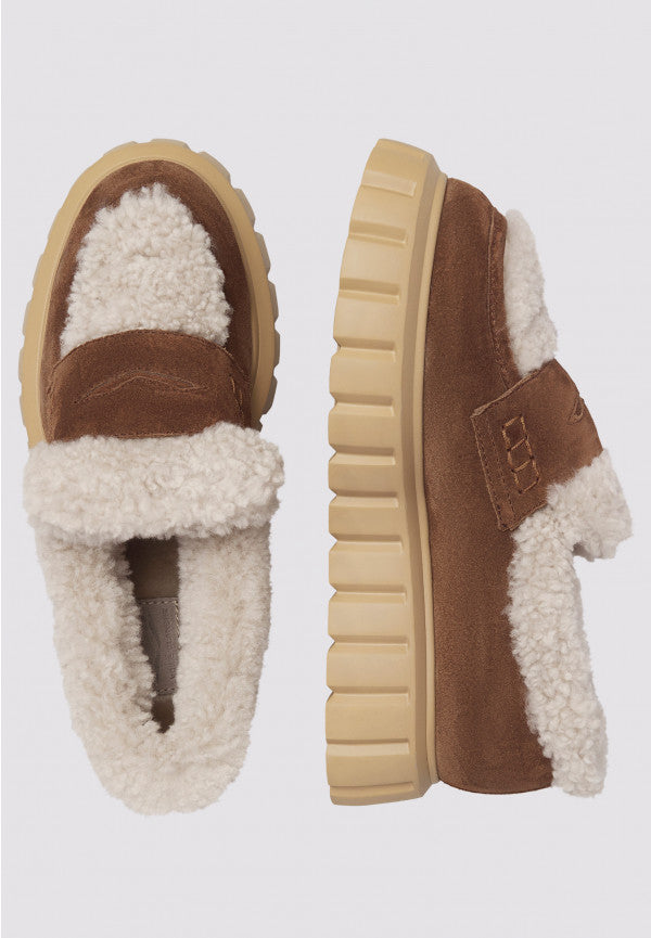 GRENELLE MOK 2 - FUR/SUEDE - COCOA