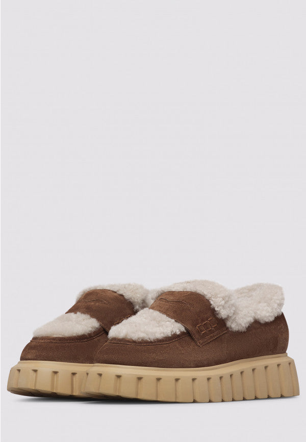 GRENELLE MOK 2 - FUR/SUEDE - COCOA