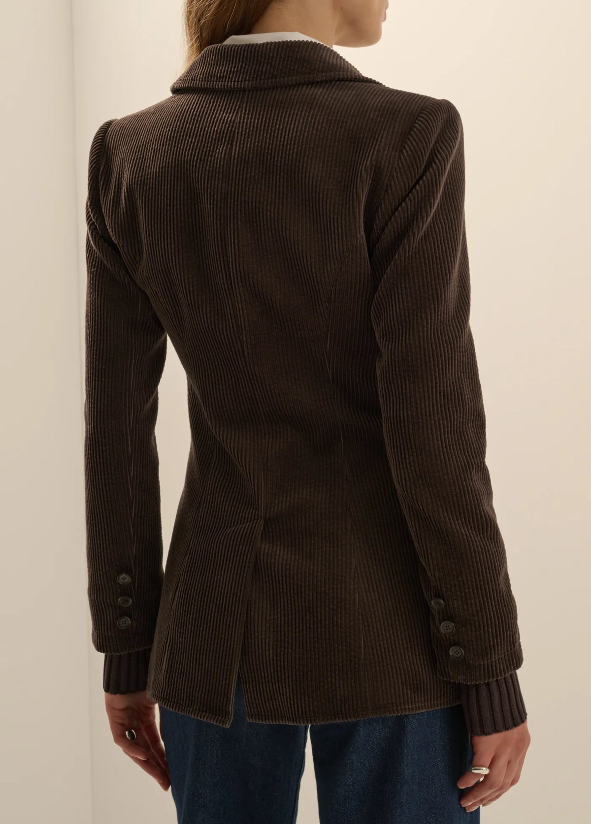 THE CORD CITY BLAZER - ESPRESSO