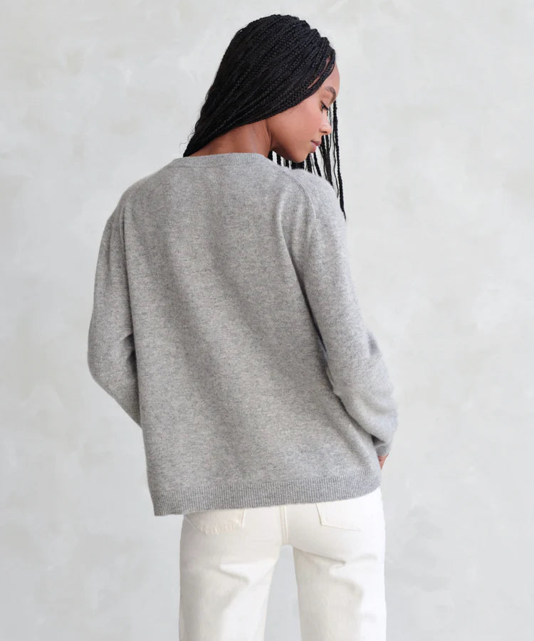 FLYNN CASHMERE SWEATER - GREY