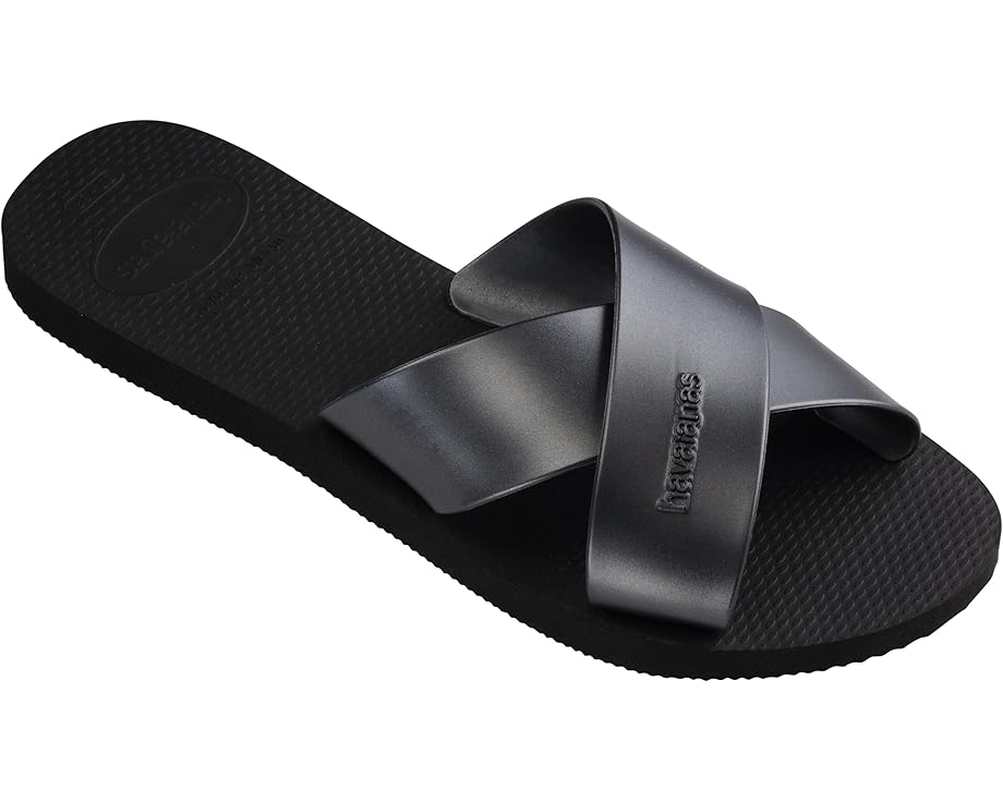 AQUA METALLIC SANDAL - BLACK