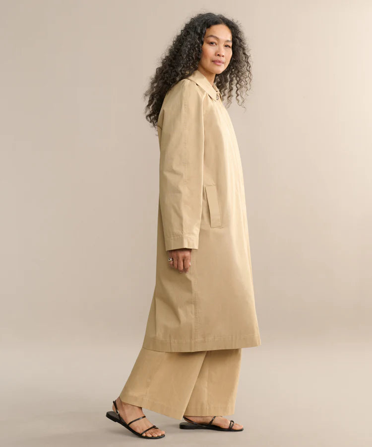 LEO TRENCH COAT - DARK KHAKI