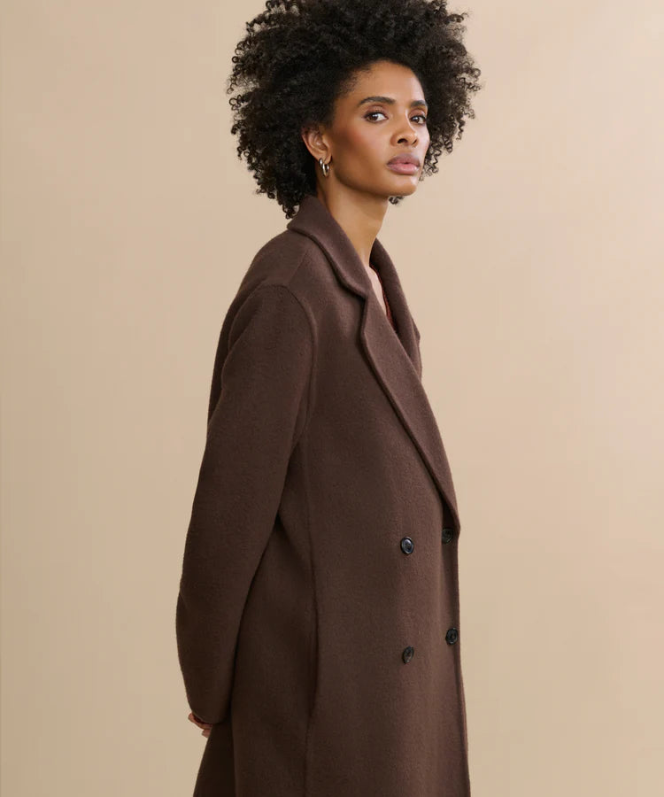 OLIVIA COAT - CHOCOLATE