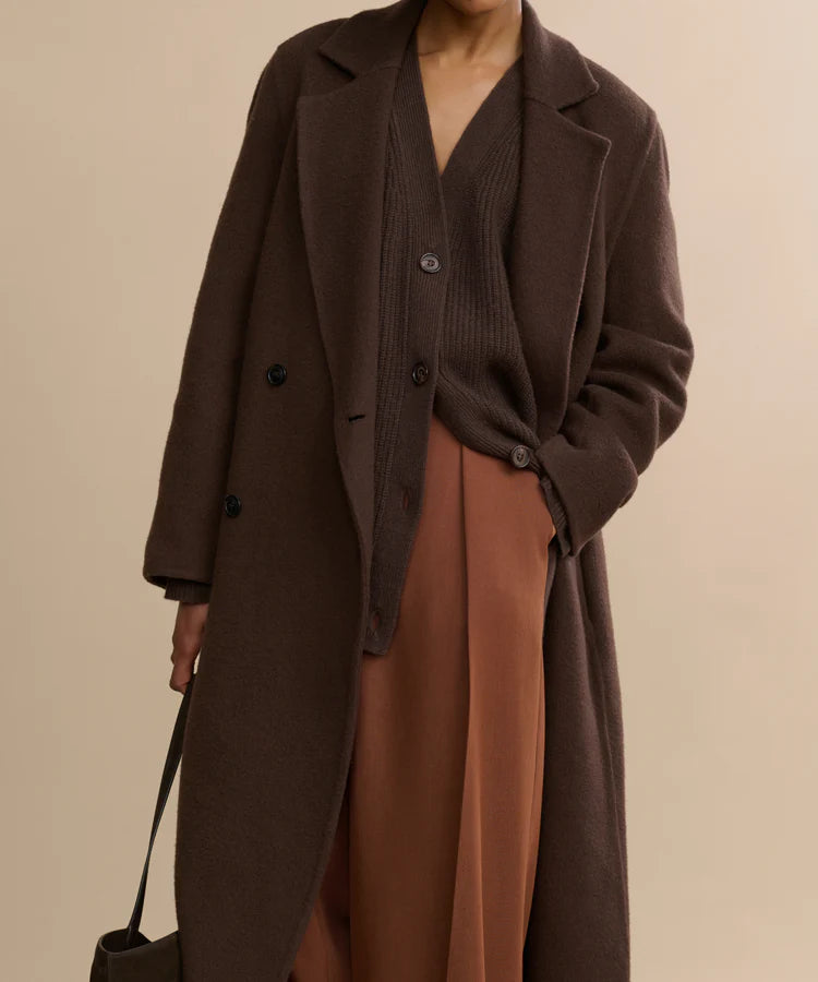OLIVIA COAT - CHOCOLATE