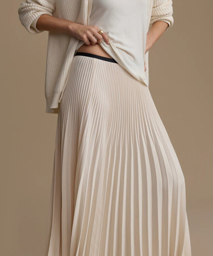 PLEATED SKIRT - IVORY