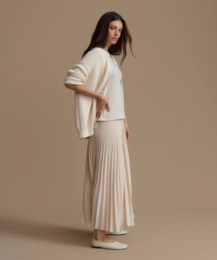 PLEATED SKIRT - IVORY