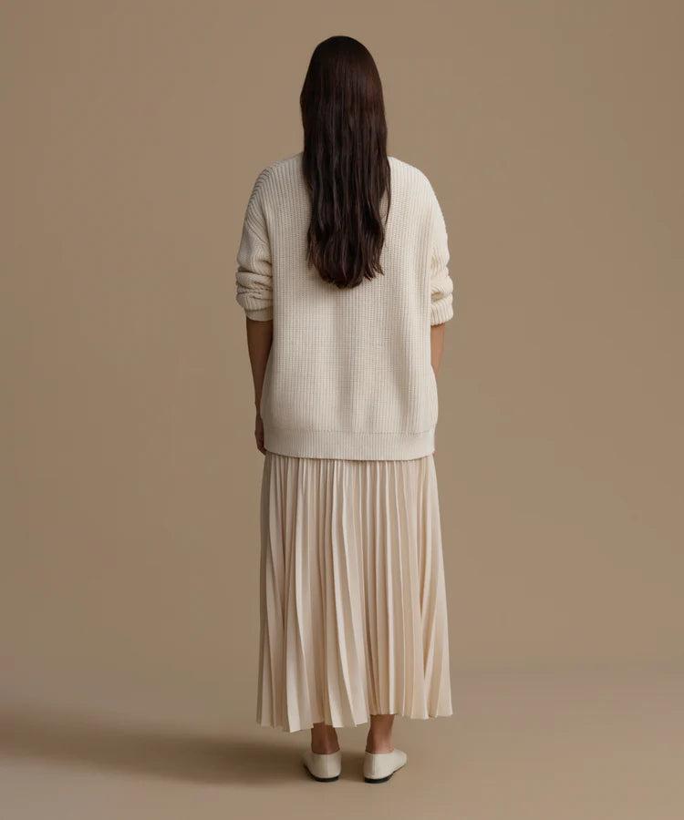 PLEATED SKIRT - IVORY
