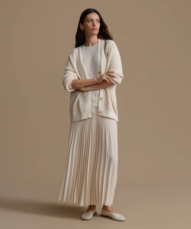 PLEATED SKIRT - IVORY