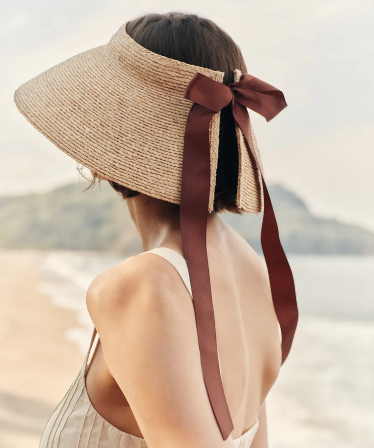 SHORE RAFFIA VISOR - NATURAL
