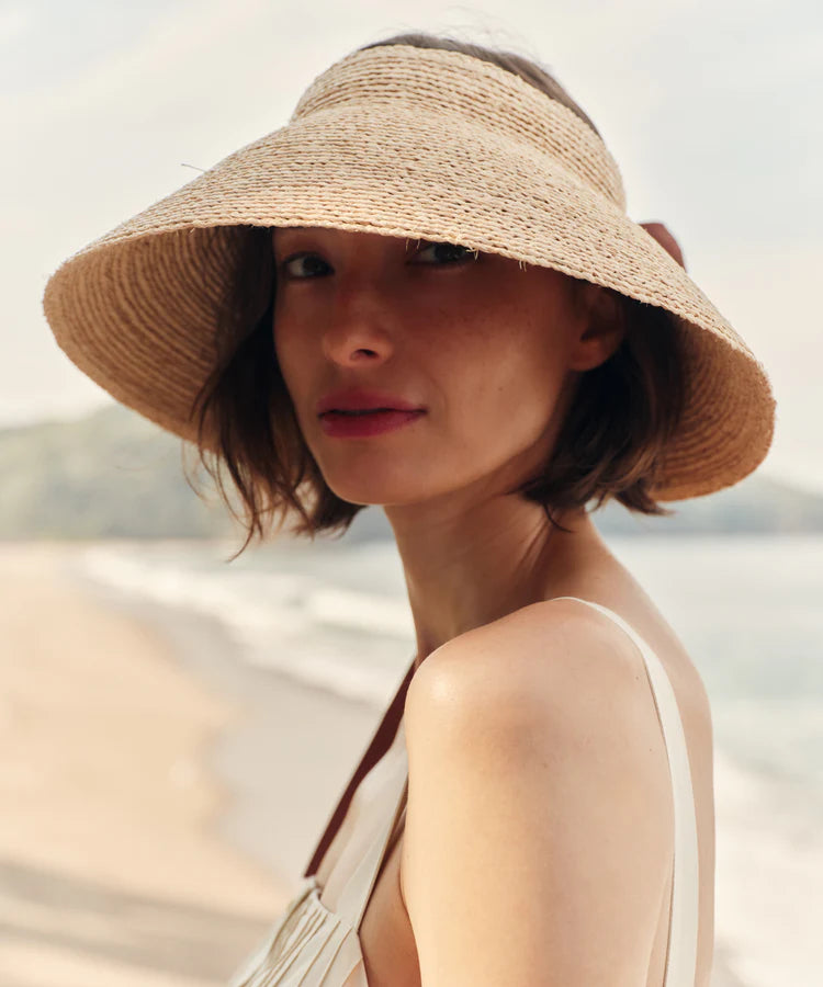 SHORE RAFFIA VISOR - NATURAL