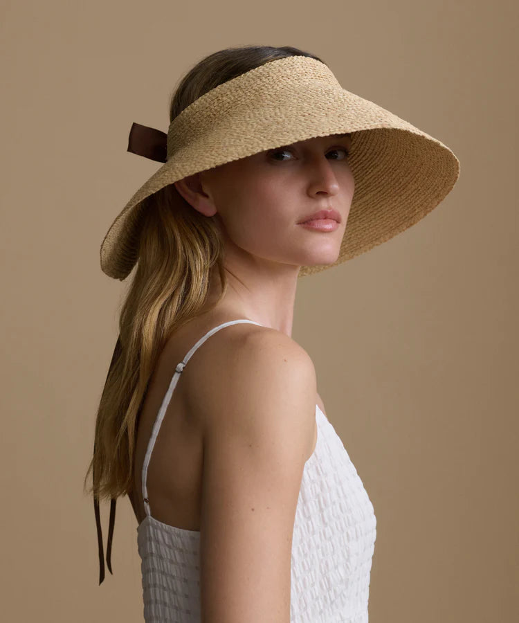 SHORE RAFFIA VISOR - NATURAL