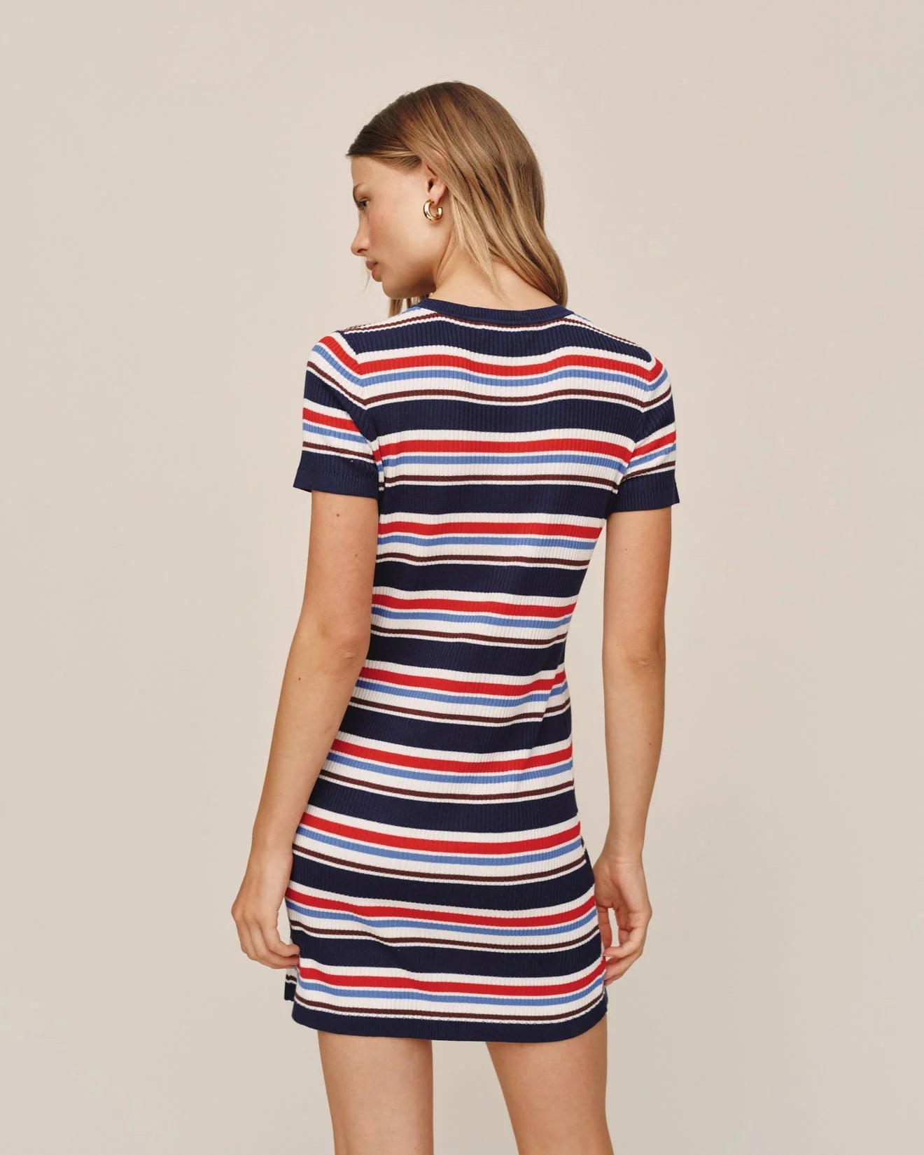 STRIPE TEE DRESS - SEASIDE STRIPE