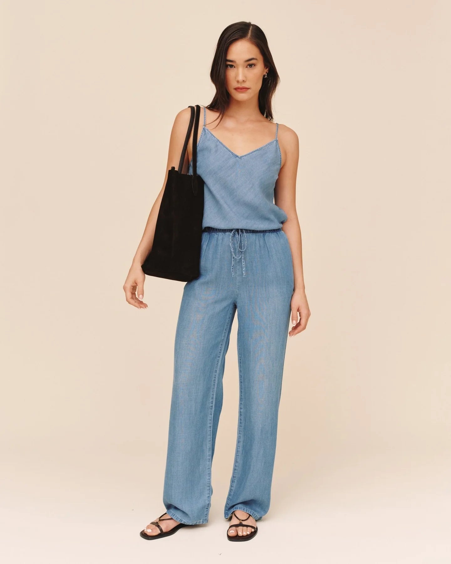 WIDE LEG DRAWSTRING - INDIGO HARBOR WASH