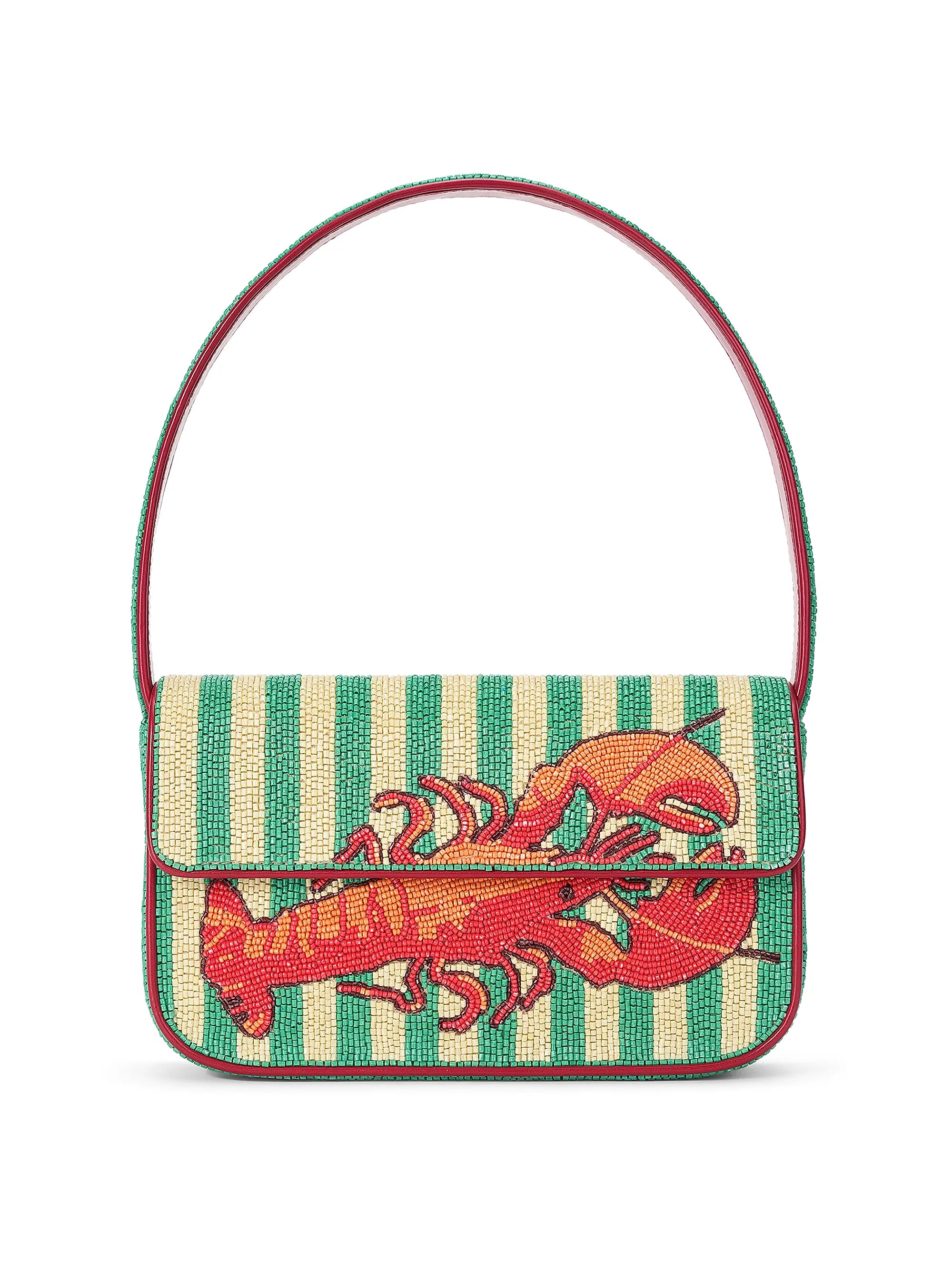 TOMMY BEADED BAG - SUMMER LOBSTER