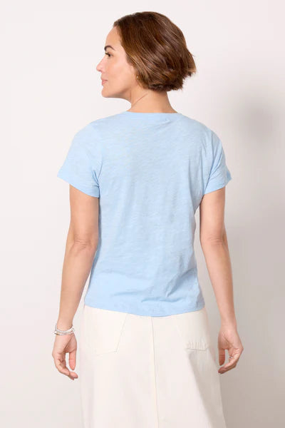 SKY COTTON TEE - MIRAGE BLUE