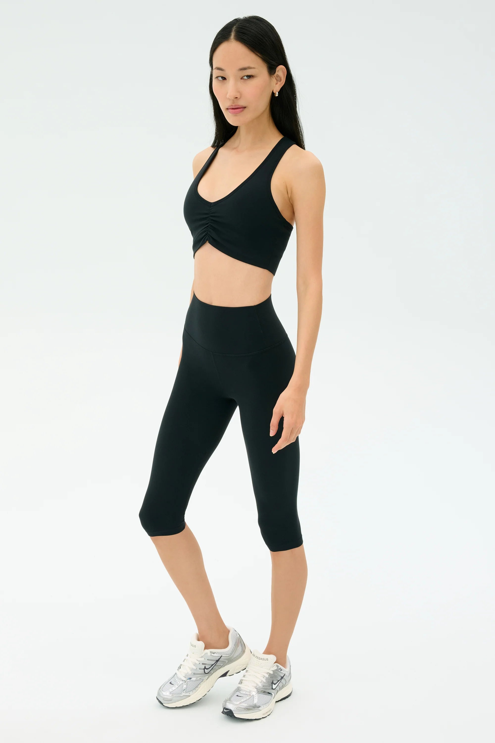 AIRWEIGHT HIGH WAIST 16" LEGGING - BLACK
