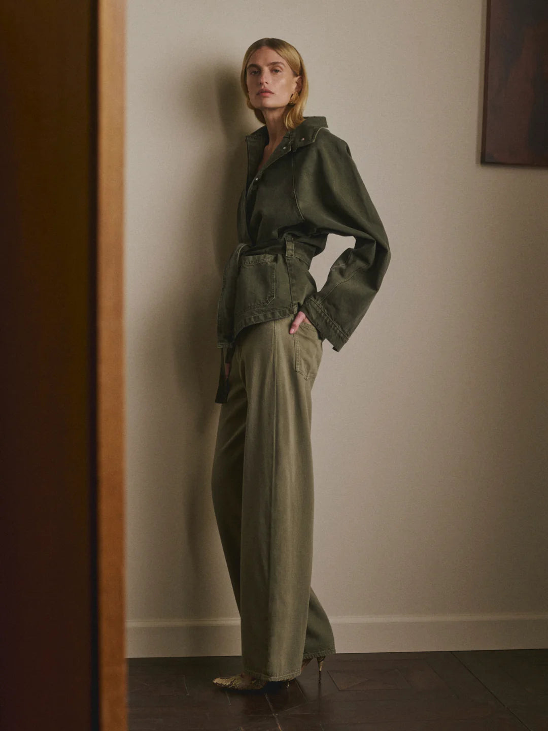 SIENNA LOW SLUNG: WIDE LEG RELAX 31" - CLOVER AURA