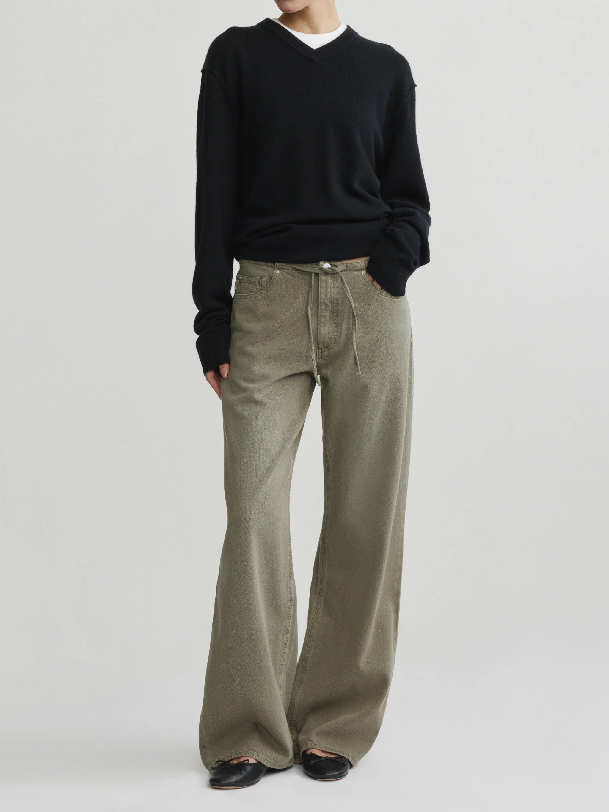 SIENNA LOW SLUNG: WIDE LEG RELAX 31" - CLOVER AURA