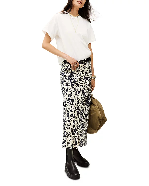MAELYS MIDI SKIRT - OFF WHITE