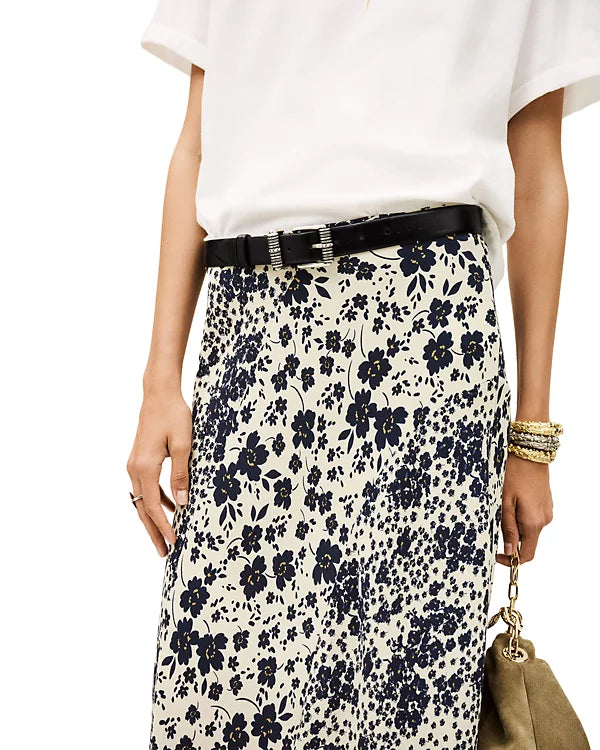 MAELYS MIDI SKIRT - OFF WHITE