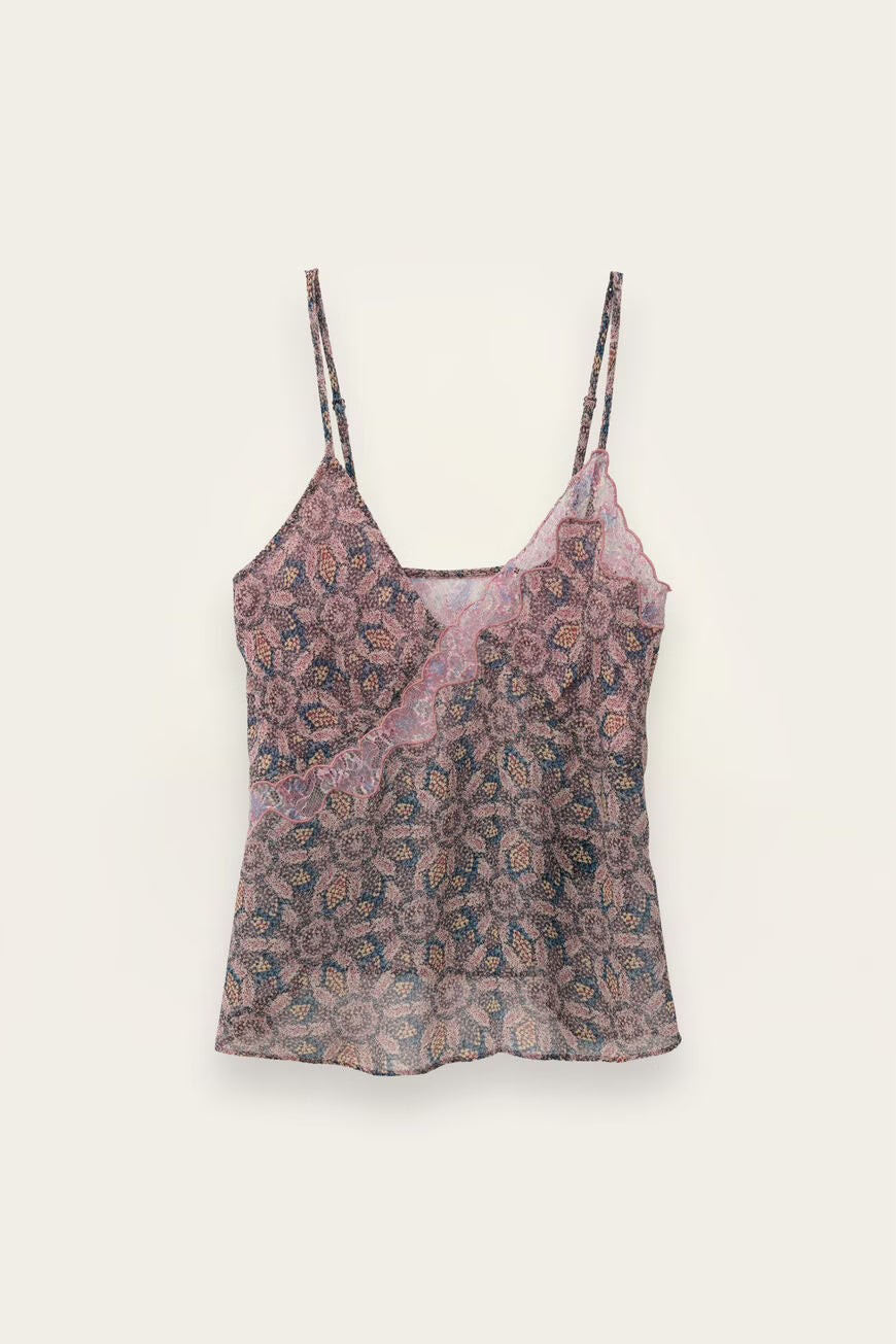CAMI TOP TIZY - BLEU