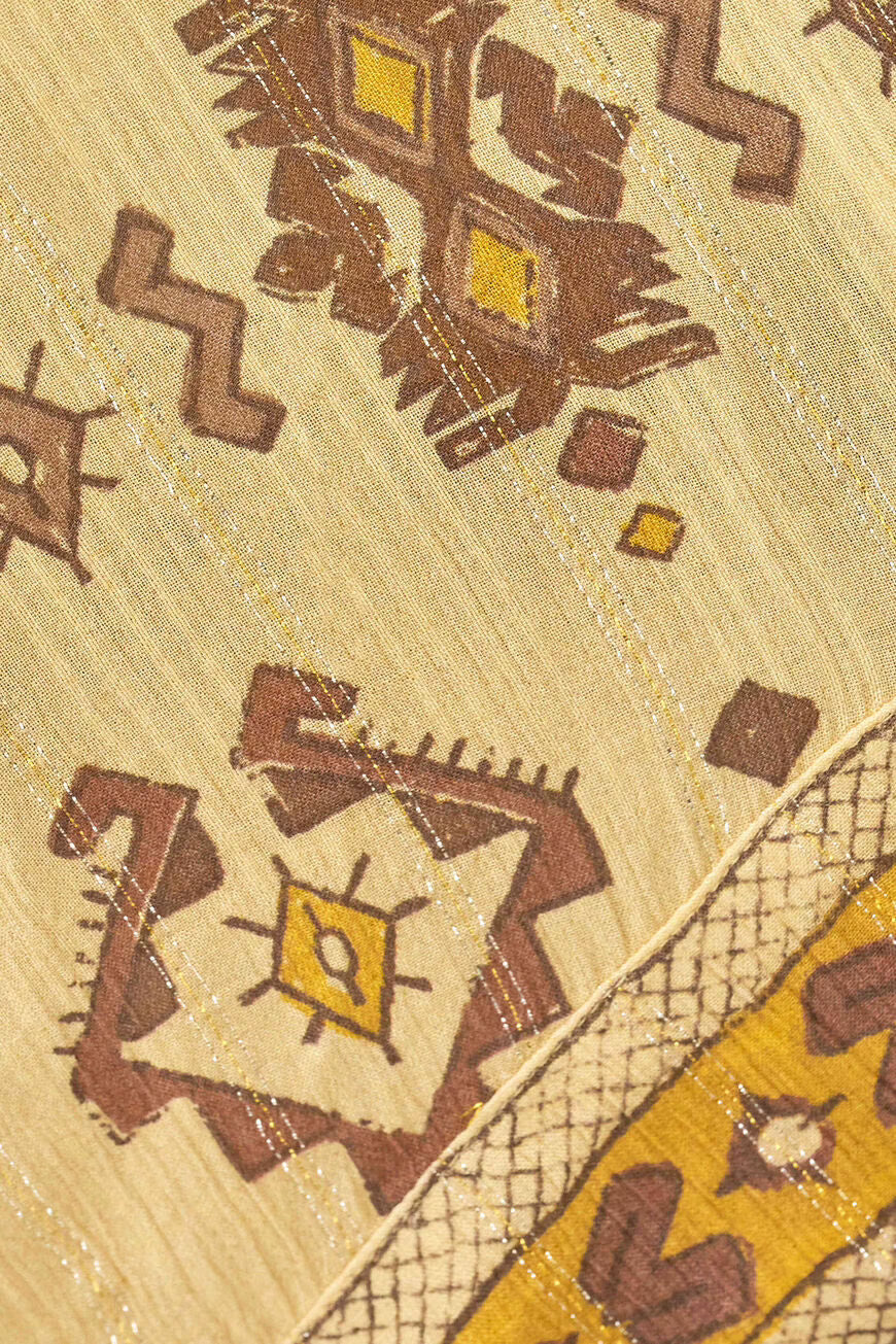 ZELIE PATTERNED CAMI TOP - YELLOW