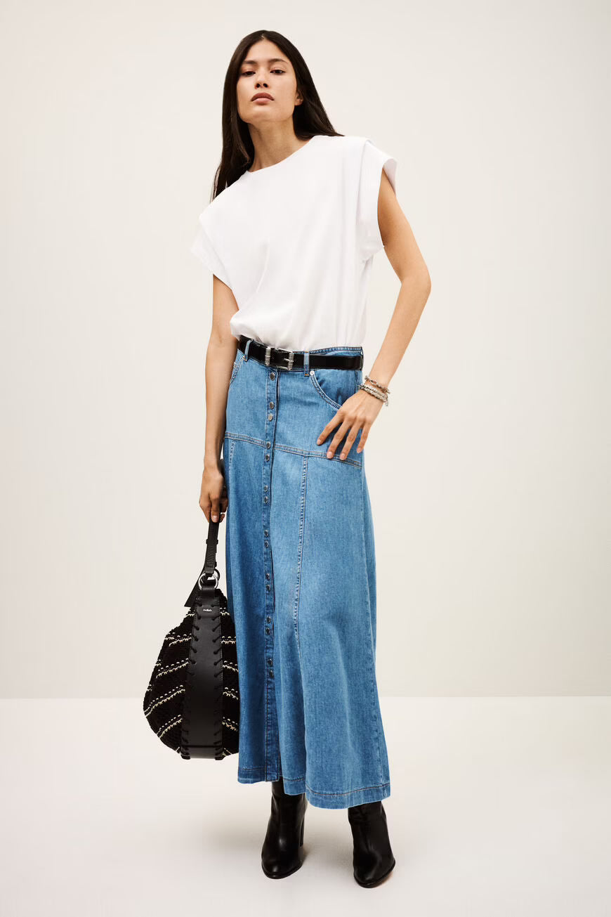 LONG FLARED SKIRT LADDIE - BLUE