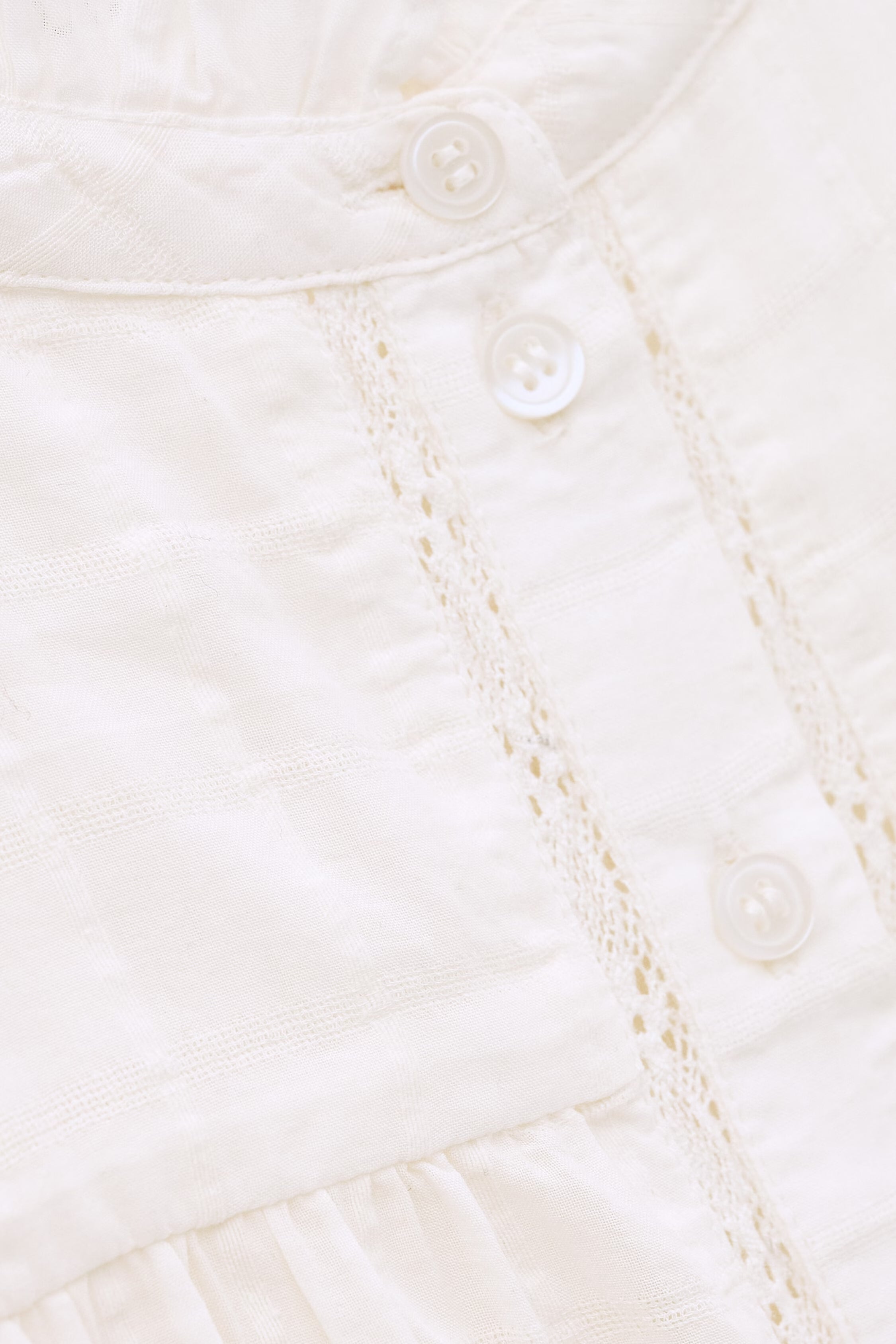 TOP MELODY - OFF-WHITE EMBROIDERED BLOUSE