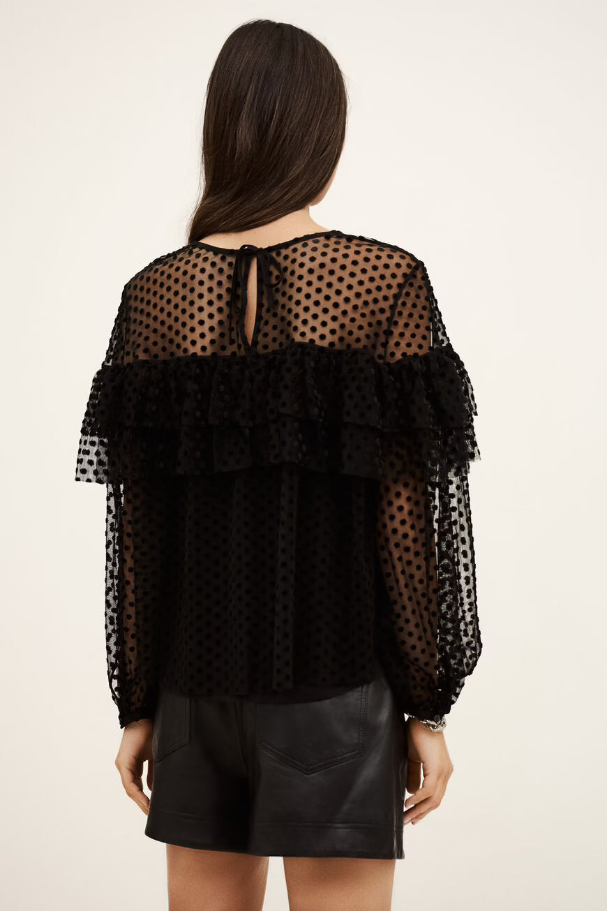 ROUND COLLAR BLOUSE RAFF