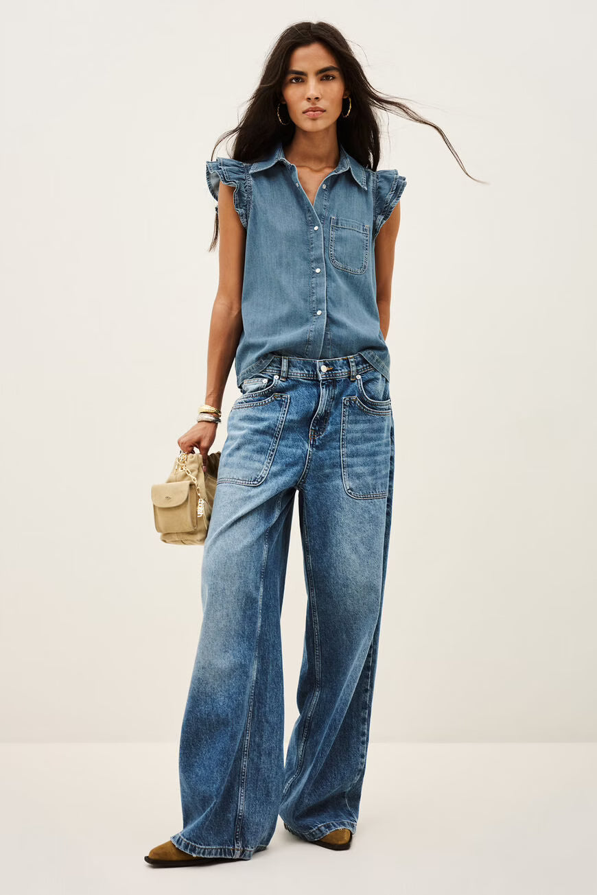 DENIM SHIRT YOYO - BLUE JEAN WASH