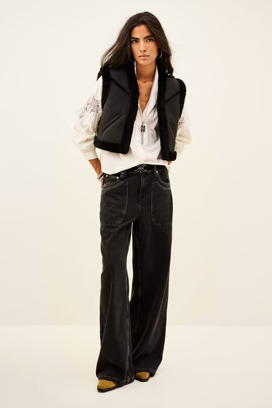 ROSANNE LACE SHIRT - OFF-WHITE