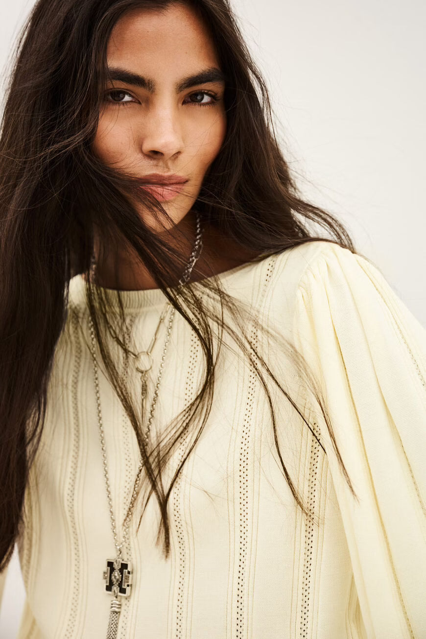 SHORT SLEEVE PULLOVER SOREN - OFF-WHITE